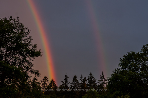 Double rainbow, Bellingham, WA