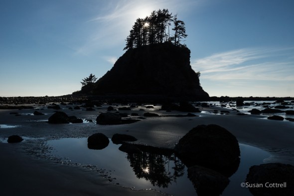 Tskawahyah Island at Cape Alava, Ozette Indian Reservation, Olympic National Park.