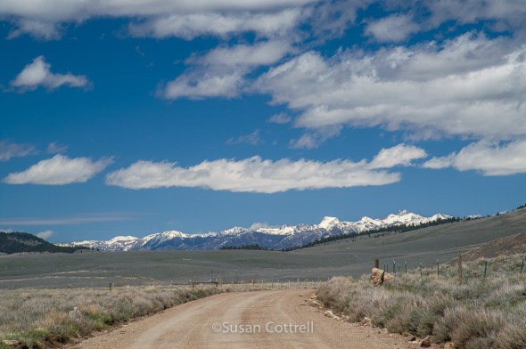 Heading Northeast out of Red Rock Lakes NWR